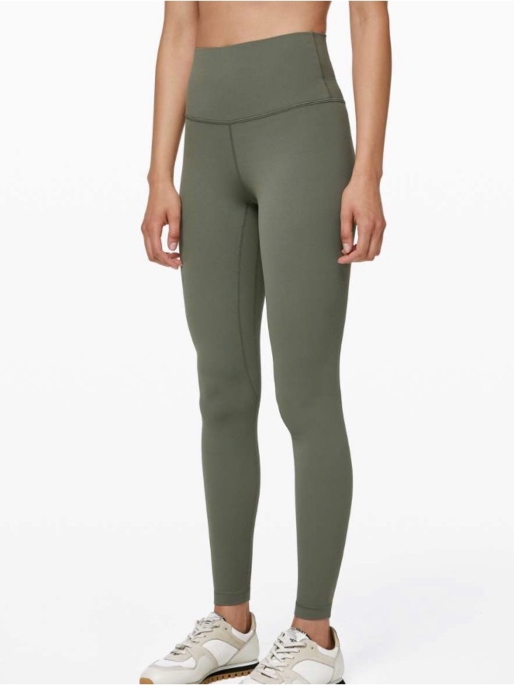 Lululemon Align Pants Grey Sage 28 inches Legging size 6 green Nulu